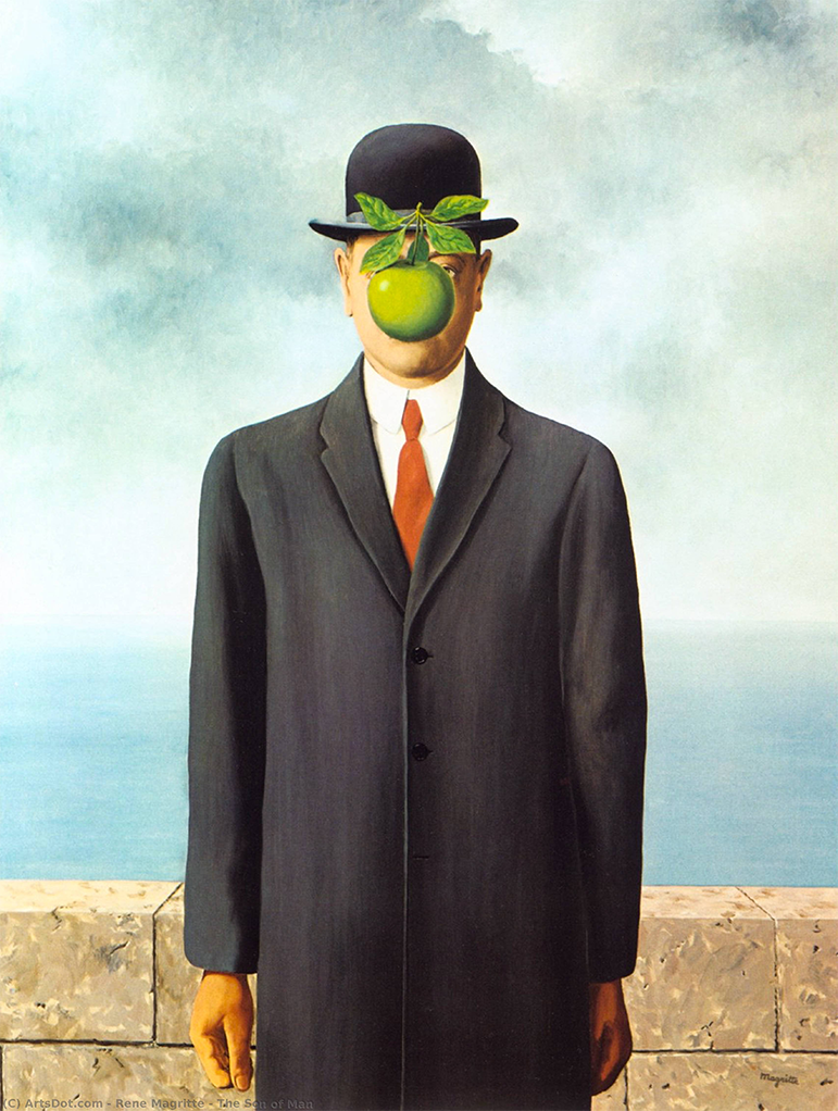 Magritte - "The Son of Man" painting